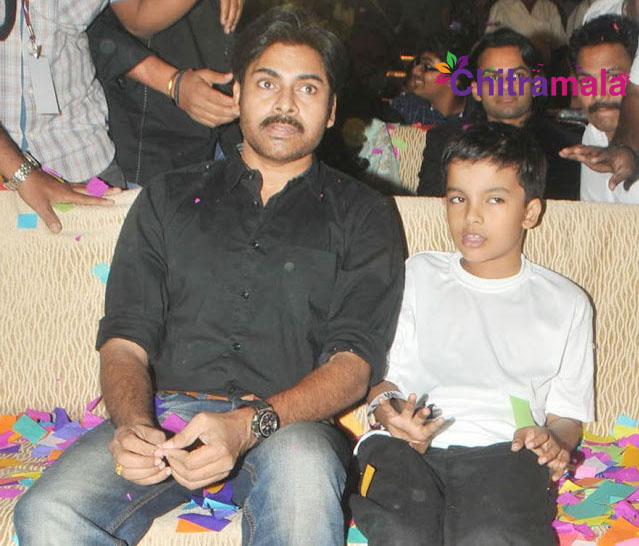 Pawan Kalyan with his son Akira