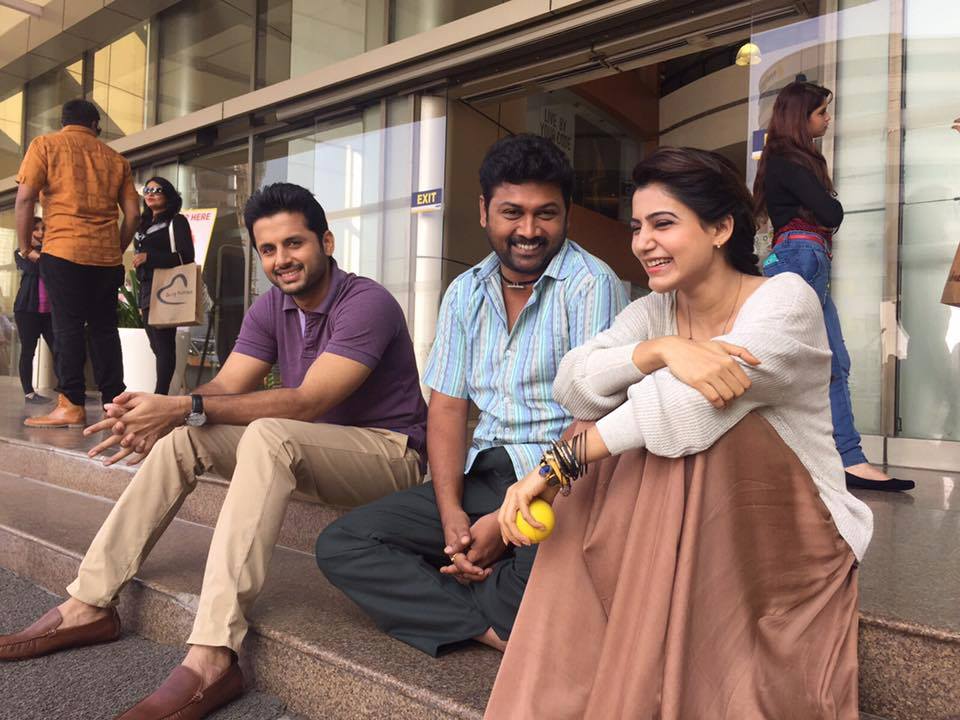 Nithin and Samantha working still from A..Aa