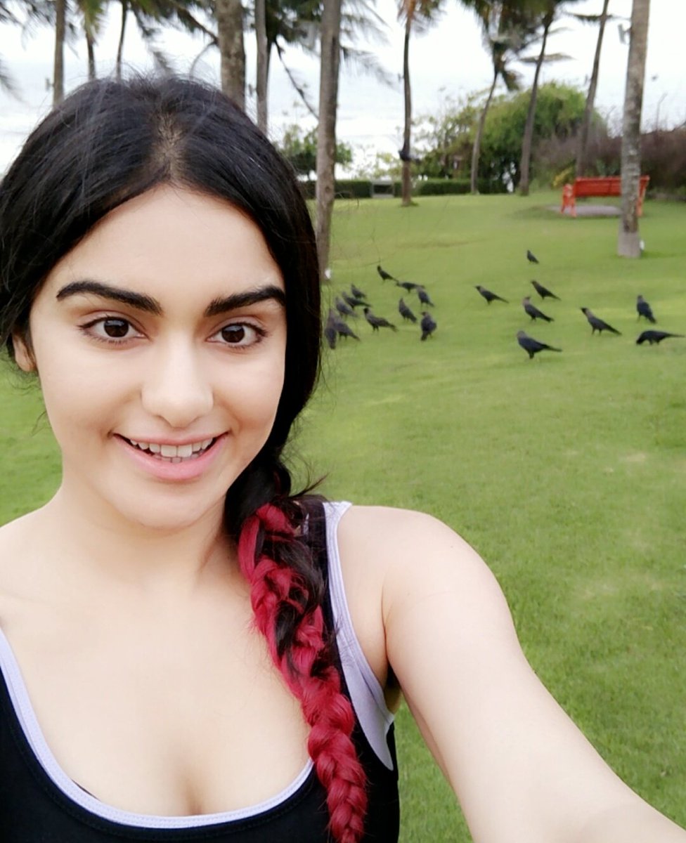 Adah Sharma Selfie with Crows