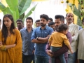 NTR-With-His-Son-Abhay-and-wife-Lakshmi-Pranathi-at-koratala-siva-movie-launch