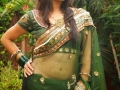 Madhurima-Hot-in-Green-Transparent-Saree