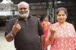 keeravani-family-at-polling-station-photos