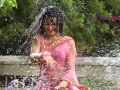 Trisha-Hot-Photos-in-Wet-Pink-Saree