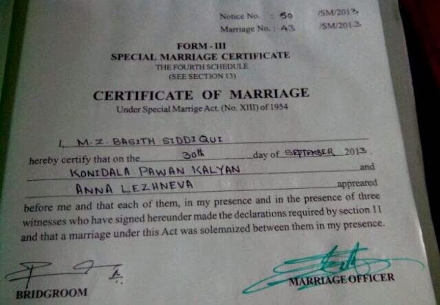 Pawan Kalyan-Third-Marriage-Certificate