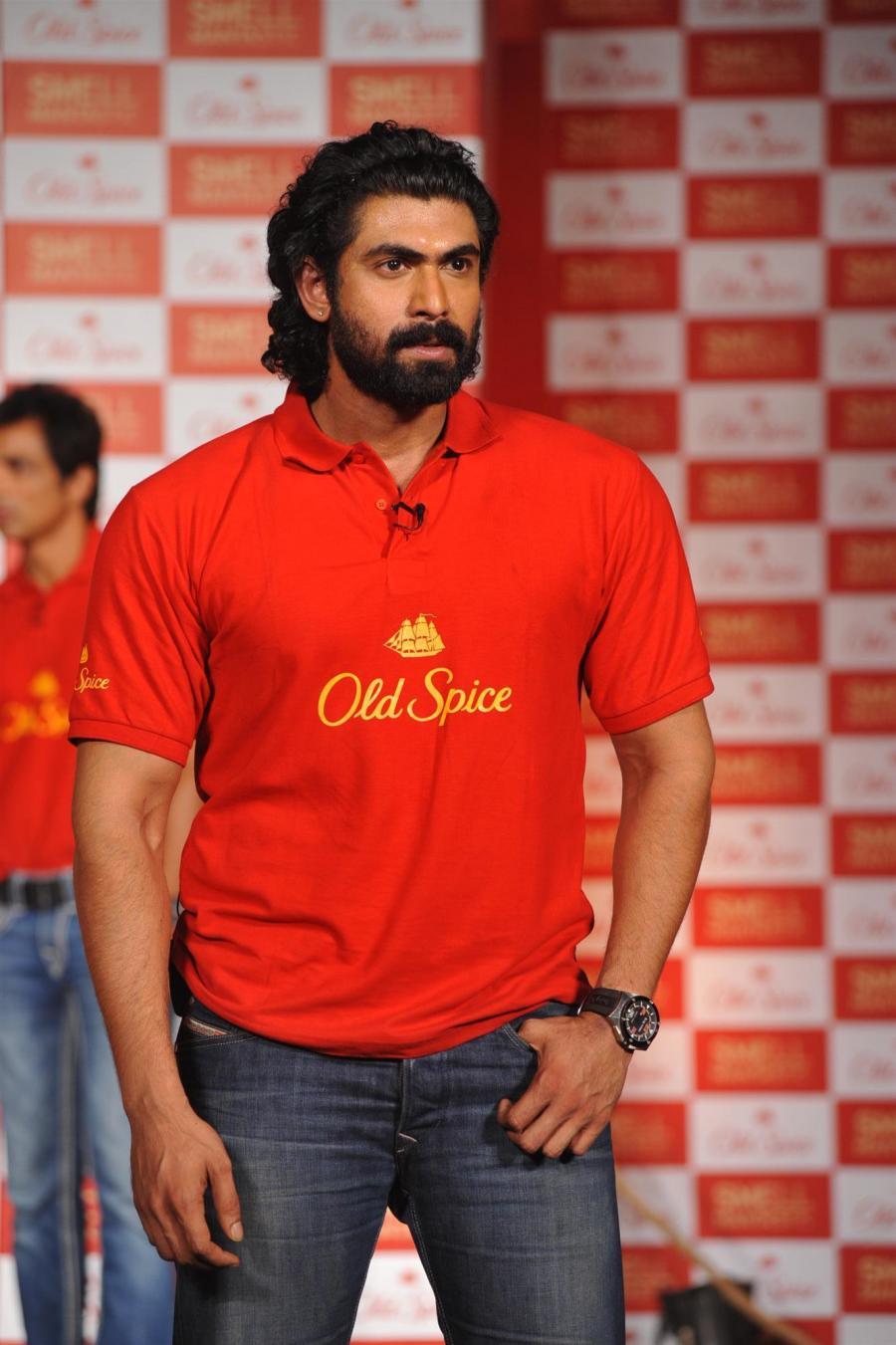 Actor Rana Daggubati during the launch of the Old Spice deodorant by Procter and Gamble India (P&G) in Mumbai on November 19, 2013. (Photo: IANS)