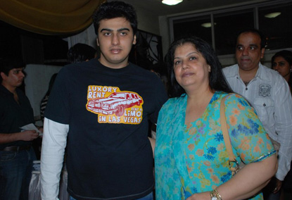 Arjun with mom Mona