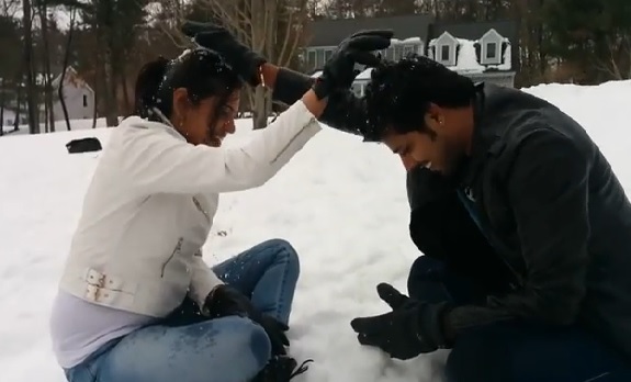 Nandu-Geetha-Snow-Marriage