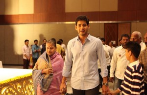 Mahesh Babu with his mother