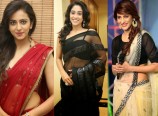 Telugu Actress in Transparent Saree Photos