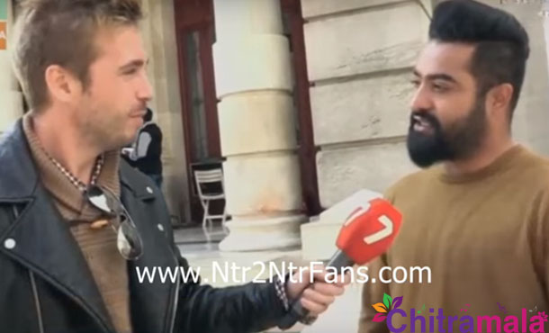 Spain reporter interviewing Jr.NTR