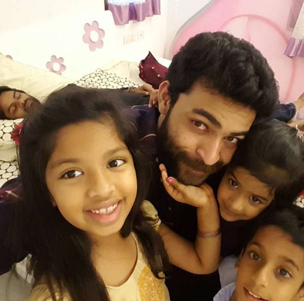 Varun Tej With Kids