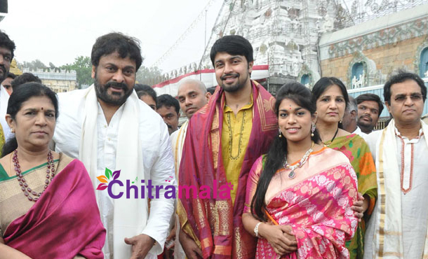 Chiranjeevi Family in Tirupathi
