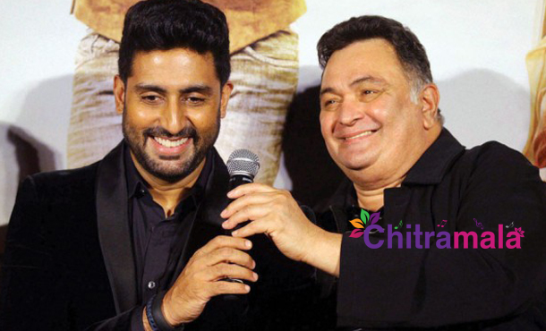 Rishi Kapoor and Abhishek Bachchan