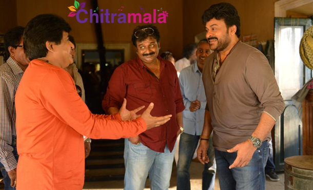 Chiranjeevi Look from 150 movie sets