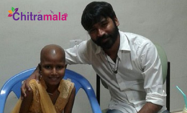 Dhanush with Cancer Patient