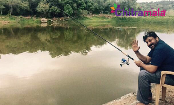 Chiranjeevi Caught Fishing