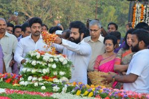 NTR Family Pays Tribute to NTR Ghat