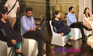 NTR promotes JLK with his heroines Photos