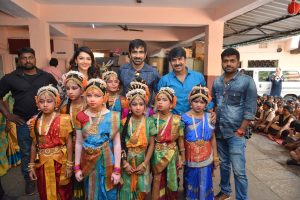 Raja The Great team visits Devnar Blind School Hyderabad