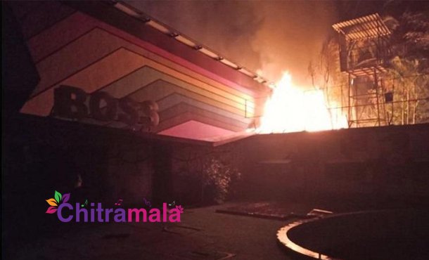 Fire on Kannada Bigg Boss Sets