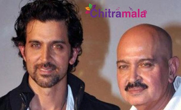 Hrithik Roshan with his father