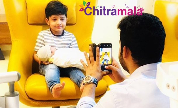 Jr NTR with his sons
