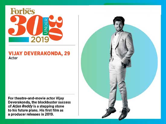 Vijay Devarakonda Joins in Forbes Under 30
